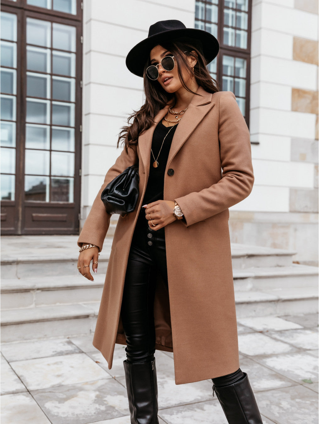 Classic Women's Waterproof Trench Coat with Button Front - BritishElegance