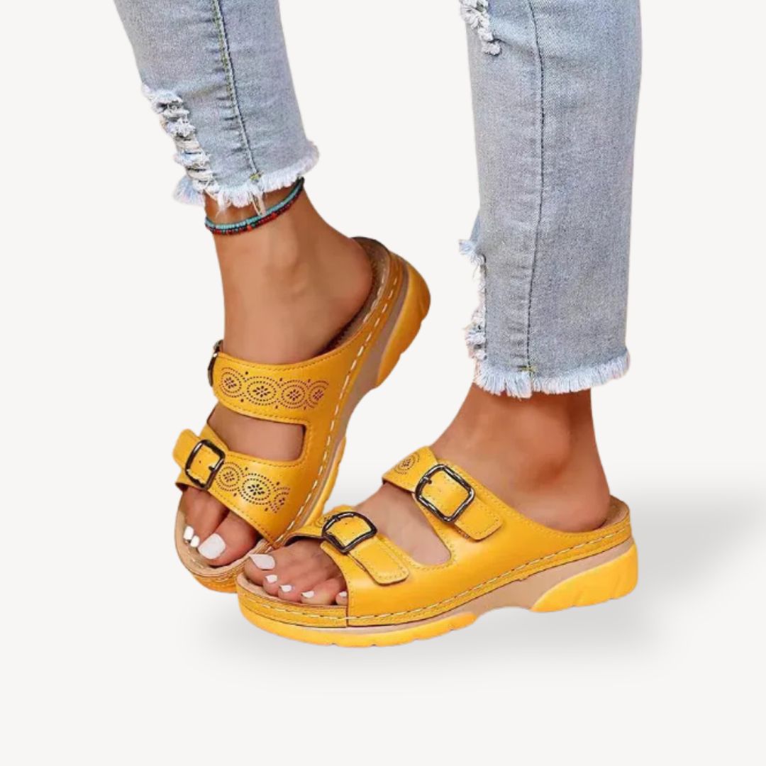 Orthopedic Comfort Buckle Sandals PU Women