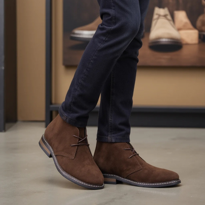 The Hammersmith Men’s Classic Lace Up Brown Suede Boots