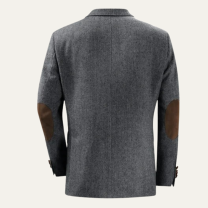 The San Cassiano Men’s Wool Blend Herringbone Tweed Blazer Jacket
