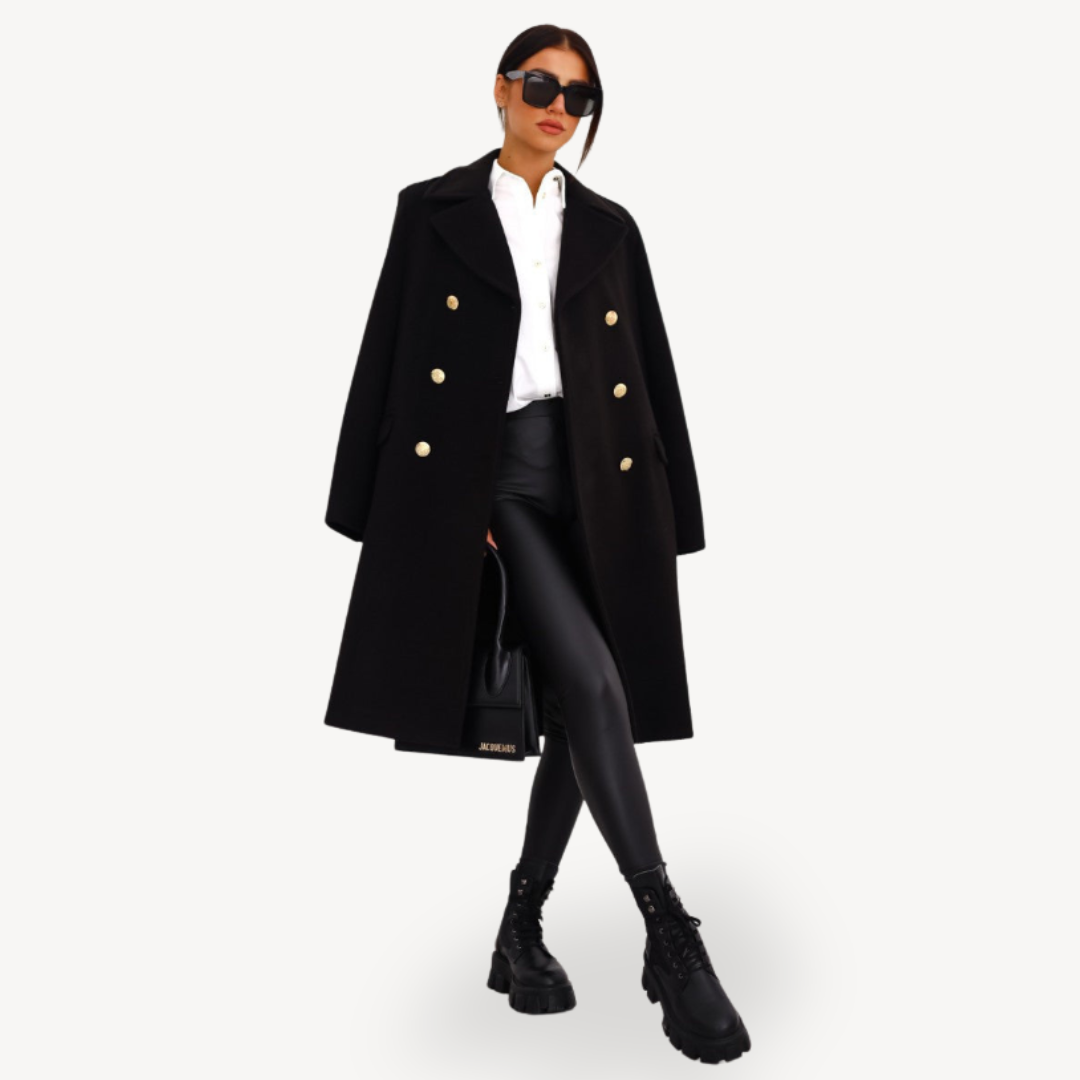 Women's Double-Breasted Wool Coat