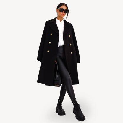 Women's Double-Breasted Wool Coat