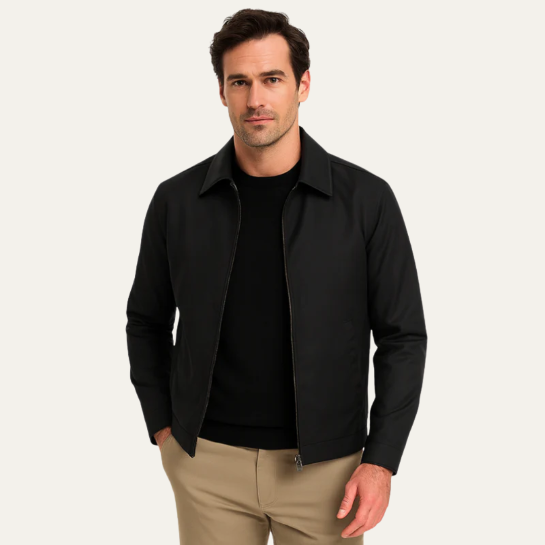 Men’s Classic Zip Up Harrington Jacket