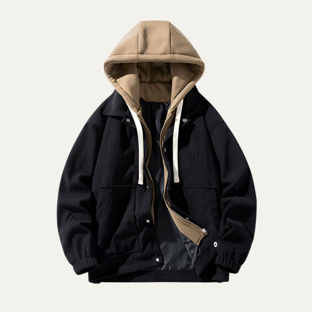 Men’s Corduroy Hooded Trucker Jacket