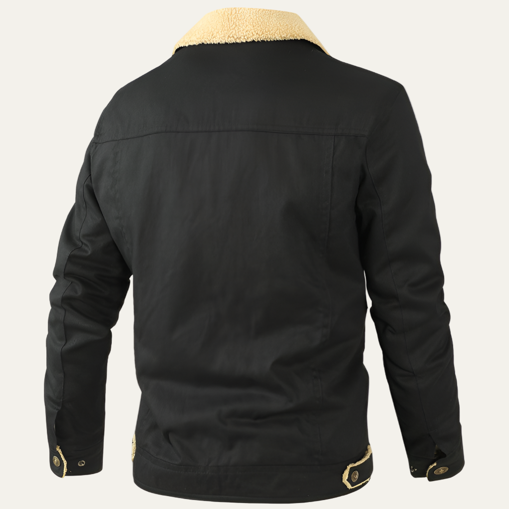Men’s Retro Fleece Lined Winter Jacket