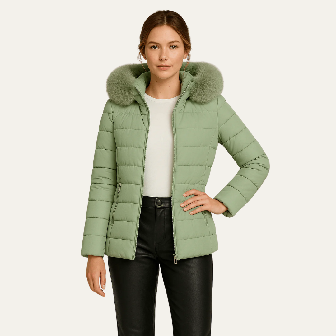 Women’s Elegant Hip-Length Puffer Jacket