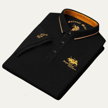 Men’s Athletic Polo Shirt with Contrasting Trim