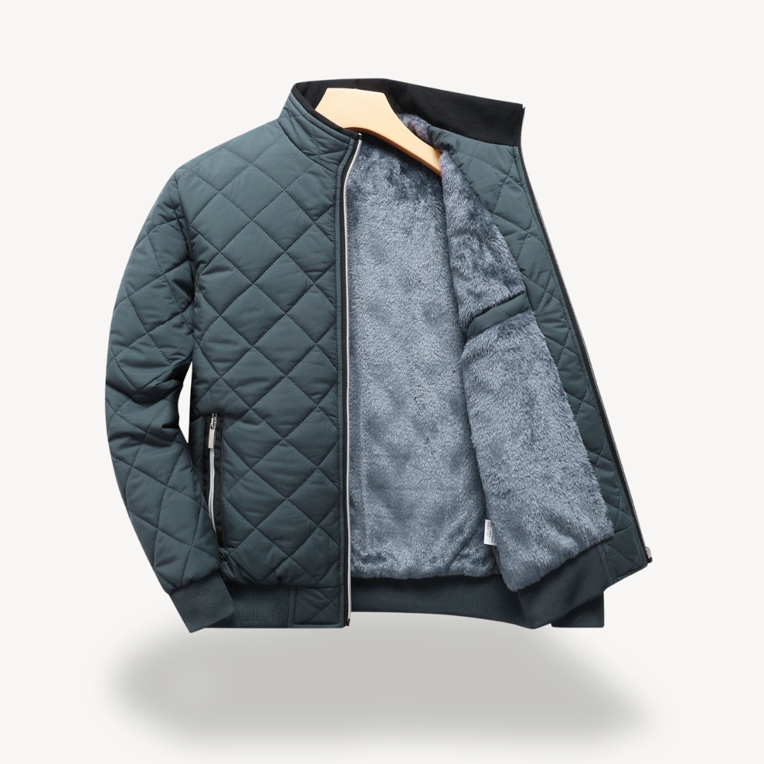 Men's Quilted Sherpa Lined Jacket