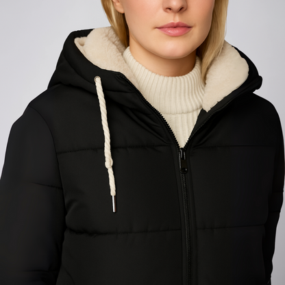 Mattea | Hooded Jacket - Fleece-Lined Winter Outerwear for Women