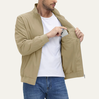 Men’s Lightweight Full Zip Windbreaker Jacket
