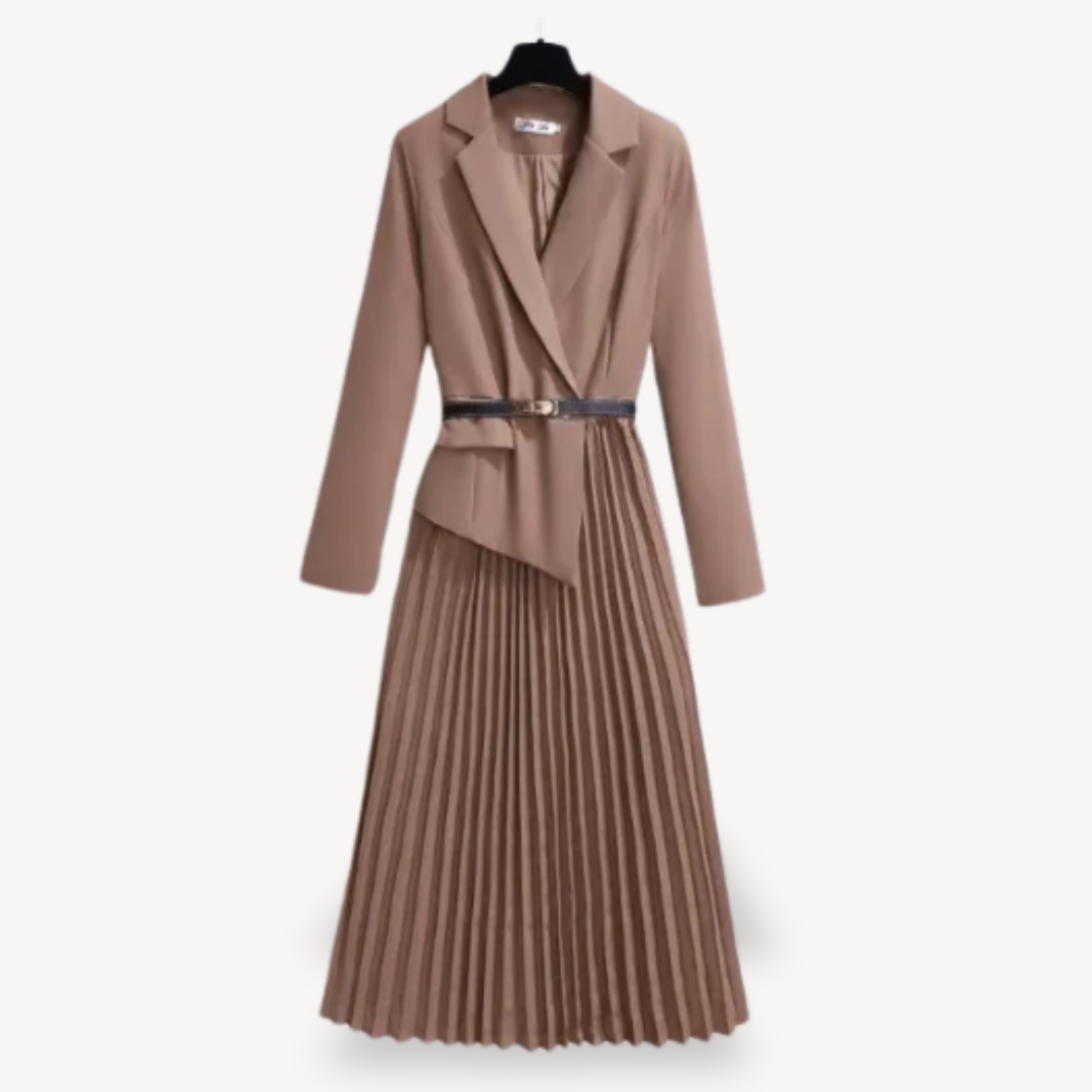 Women's Pleated Blazer Dress
