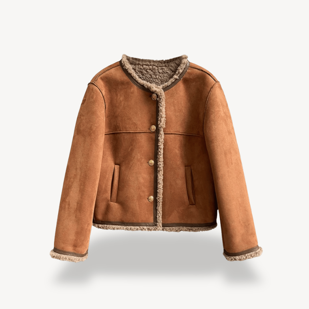 Women’s Faux Fur Trim Fleece Lined Jacket