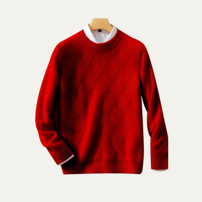 The Inverness Men’s Warm Winter Knit Wool Jumper