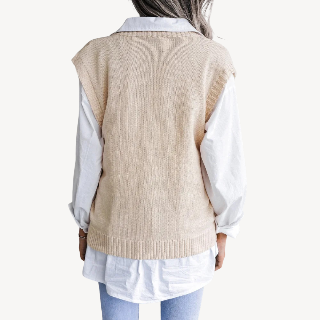 Women’s Knit V-Neck Sweater Vest
