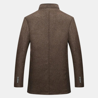 Men’s Double Layer Light Coat with Quilted Inner Vest