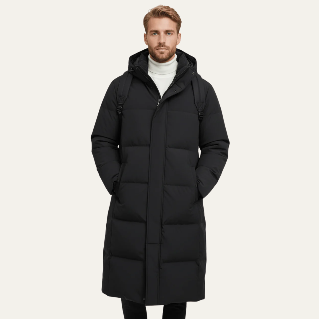 Men’s Extra-Long Quilted Puffer Parka