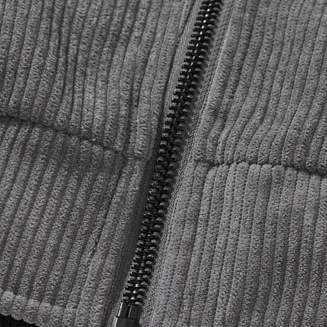 Men's Corduroy Sherpa Lined Bomber Jacket