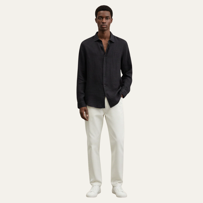 Men’s Relaxed Linen Button Up Outfit