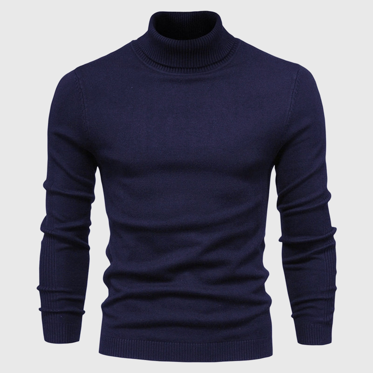 Men's Turtleneck Jumper – Soft Washable Knit for Autumn Layering