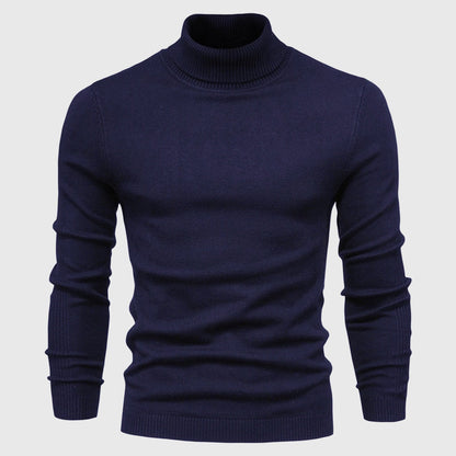 Men's Turtleneck Jumper – Soft Washable Knit for Autumn Layering
