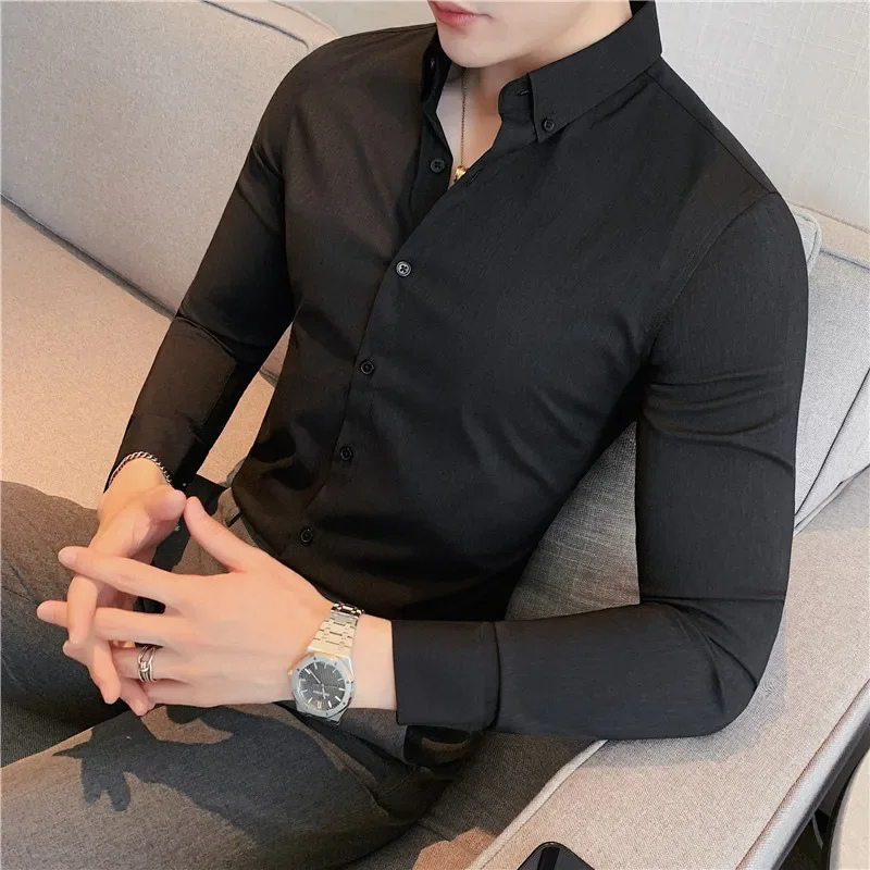 Regular Fit Mens Long Sleeve Casual Shirt