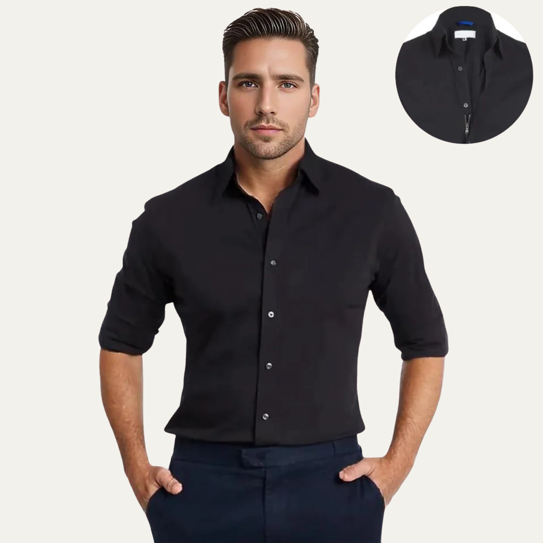 Men’s Slim Fit Casual Long Sleeve Button Down Shirt