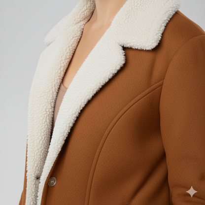 Glaiza | Winter Jacket - Soft-Lined Outerwear with Turn-Down Collar for Women
