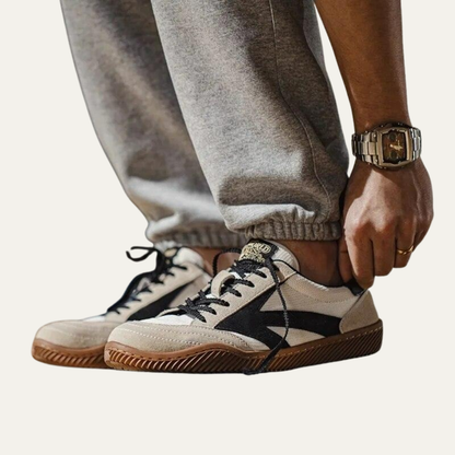 Men’s Retro Canvas Suede Low Top Casual Sneaker
