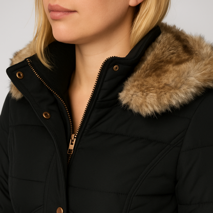 Serava | UrbanEase Coat - Fashionable Hooded Outerwear with Long Sleeve Warmth