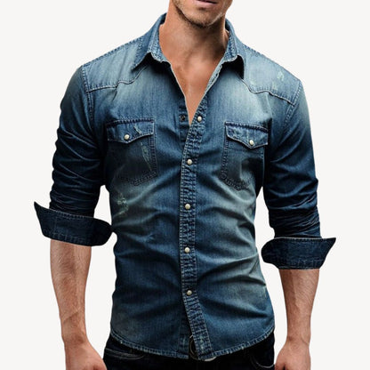 Denim Western Shirt Men's