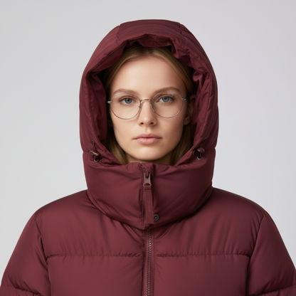 Julie | Puffer Jacket - Oversized Quilted High-Collar Winter Outerwear for Women