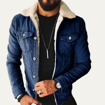 Men’s Sherpa Lined Denim Jacket