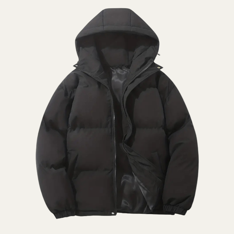 Men’s Oversized Quilted Hooded Puffer Jacket