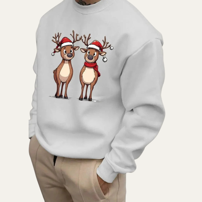 Men’s Festive Reindeer Christmas Sweatshirt
