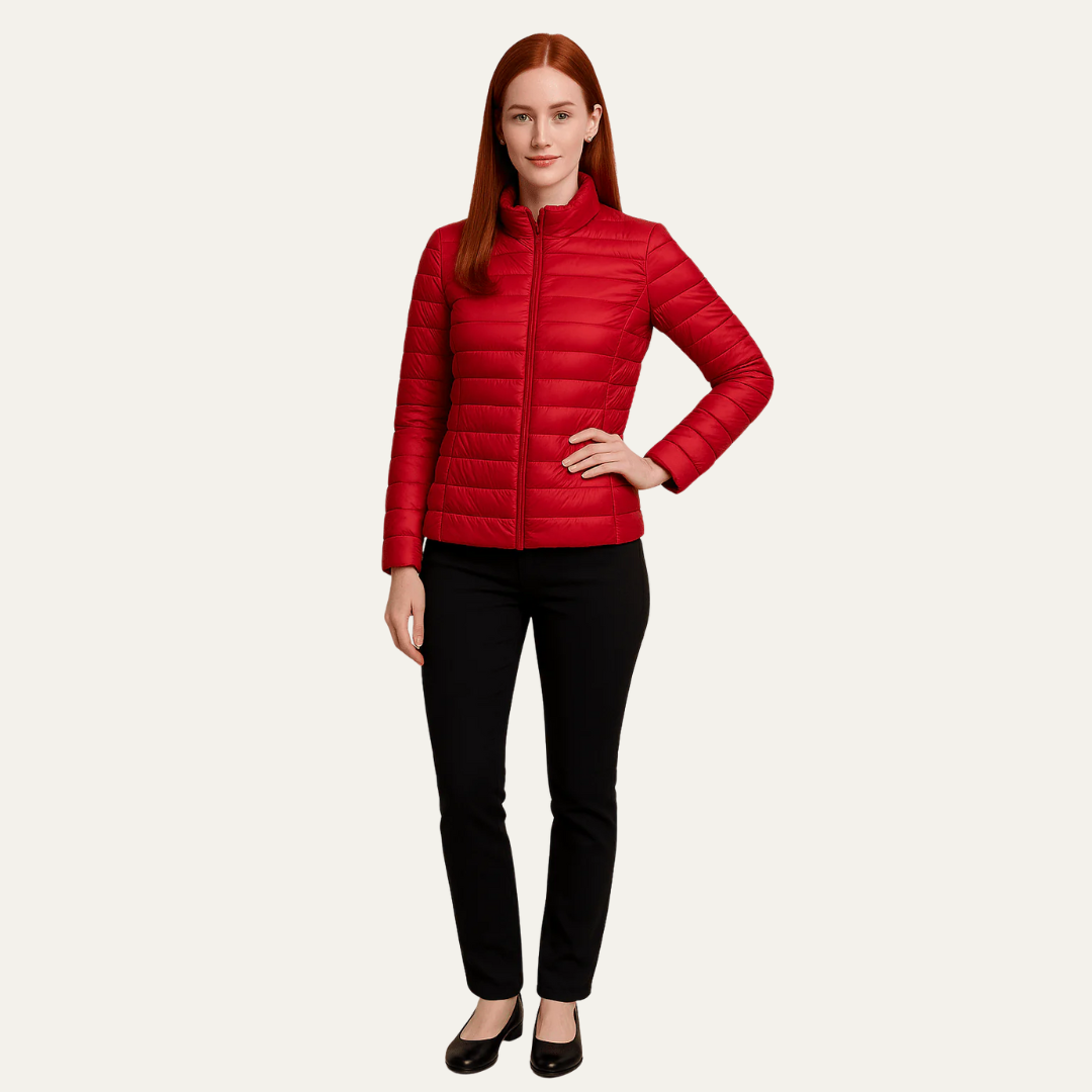 Women’s Slim Fit Hip-Length Puffer Jacket