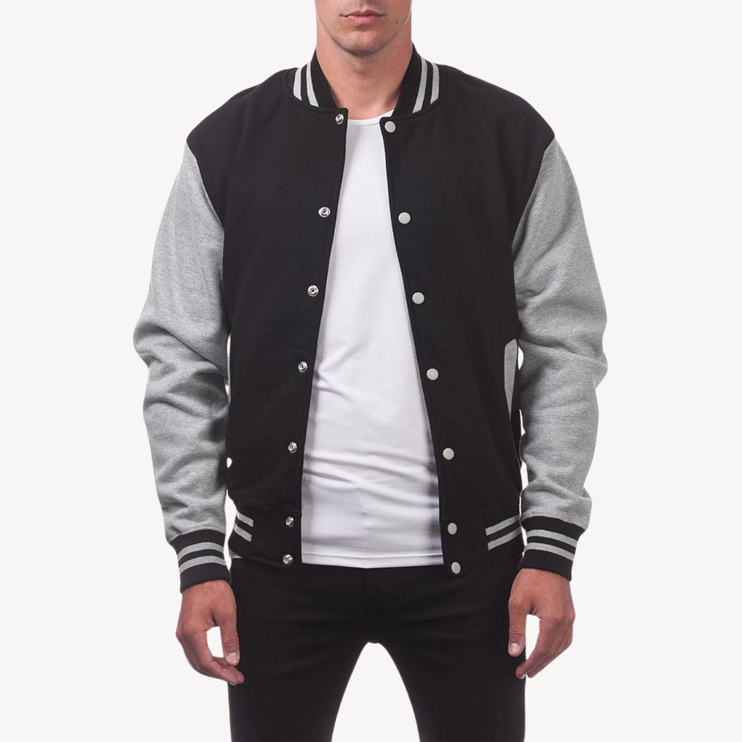 Men’s Color Block Varsity Jacket