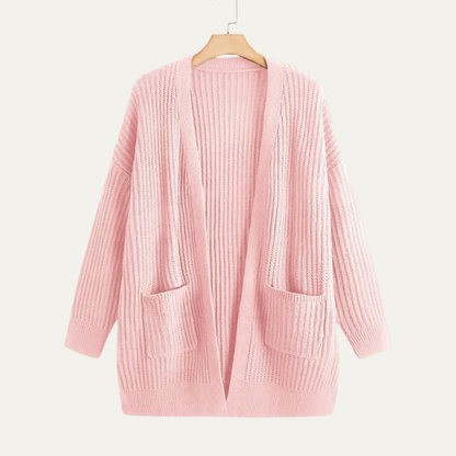 Women’s Longline Ribbed Cardigan