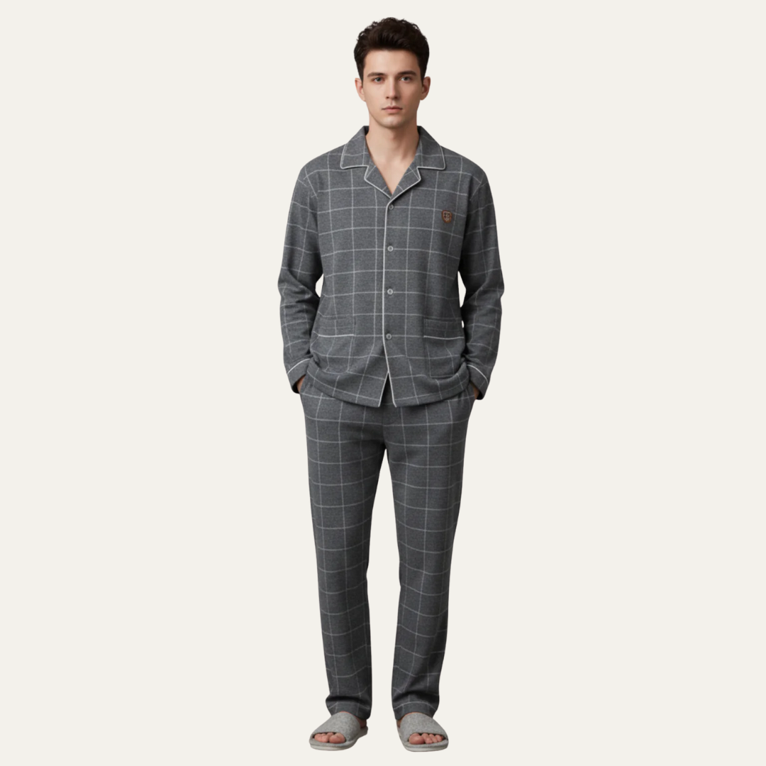 Men’s Classic Long Sleeve Pajama Set