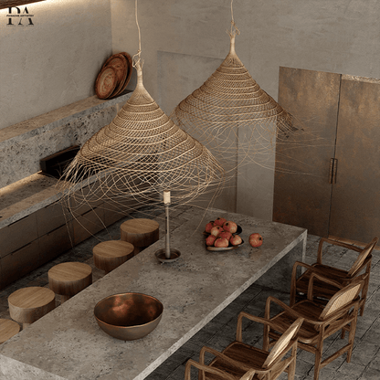 Rustic Wooden Pendant Light - BritishElegance