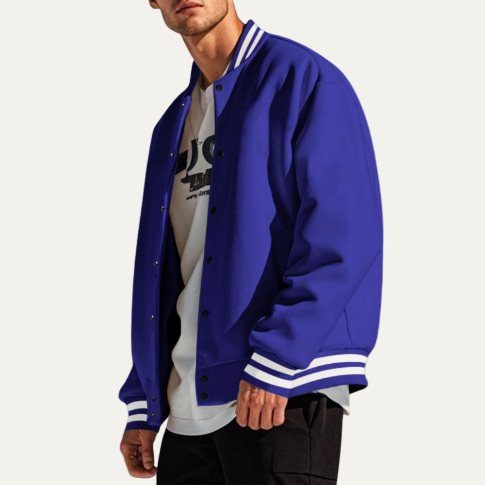 Men’s Classic Varsity Snap Jacket