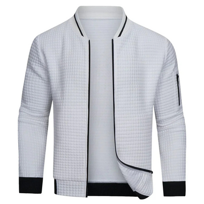 Men’s Quilted Full Zip Bomber Jacket
