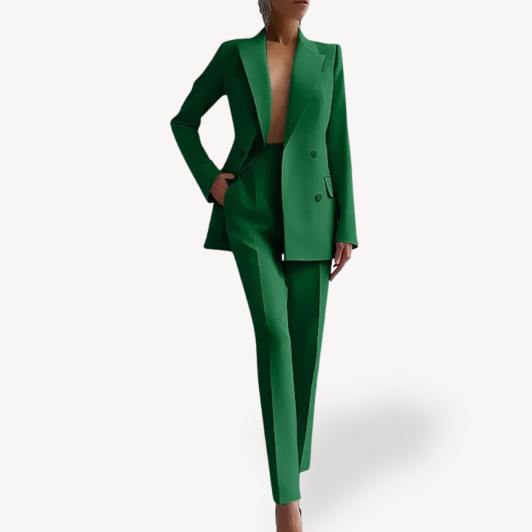 Women’s Double Breasted Blazer Trouser Suit