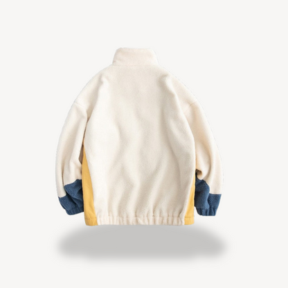 Men’s Colorblock Fleece Zip-Up Jacket