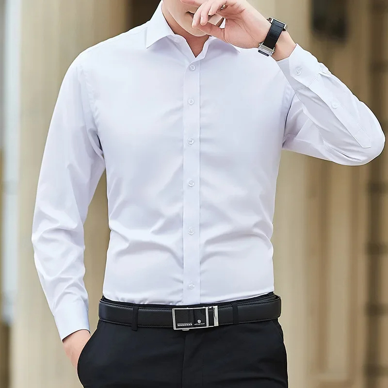 Classic Fit Dress Shirt for Men Long Sleeve