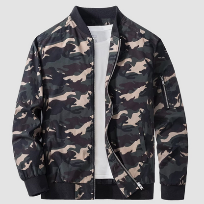 Men’s Classic Full Zipper Bomber Jacket