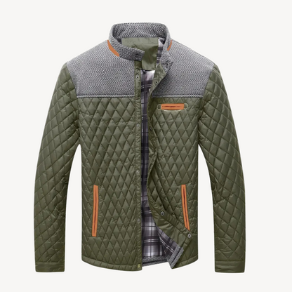 Quilted Colorblock Jacket Men