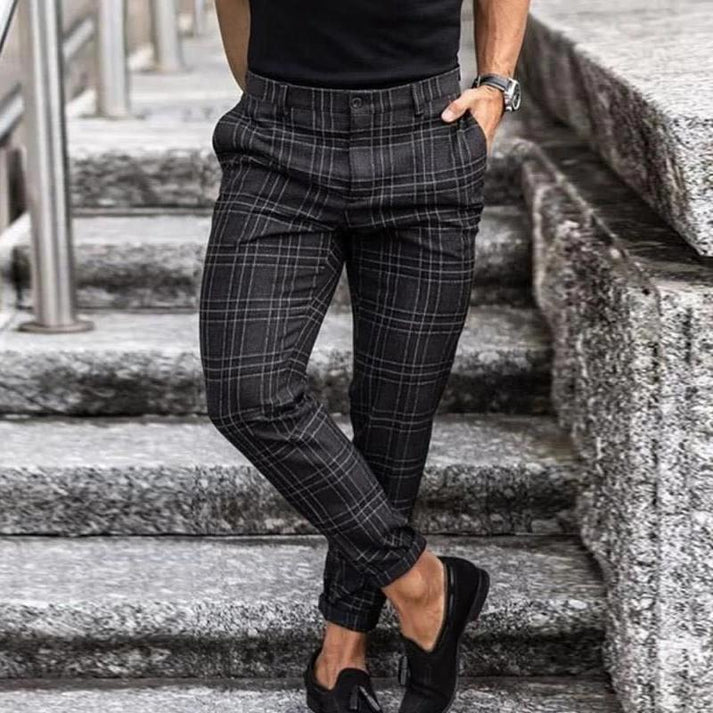 Men's stylish Lucas checked trousers