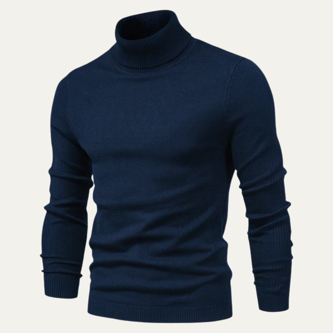 Men’s Slim Fit Ribbed Turtleneck Sweater