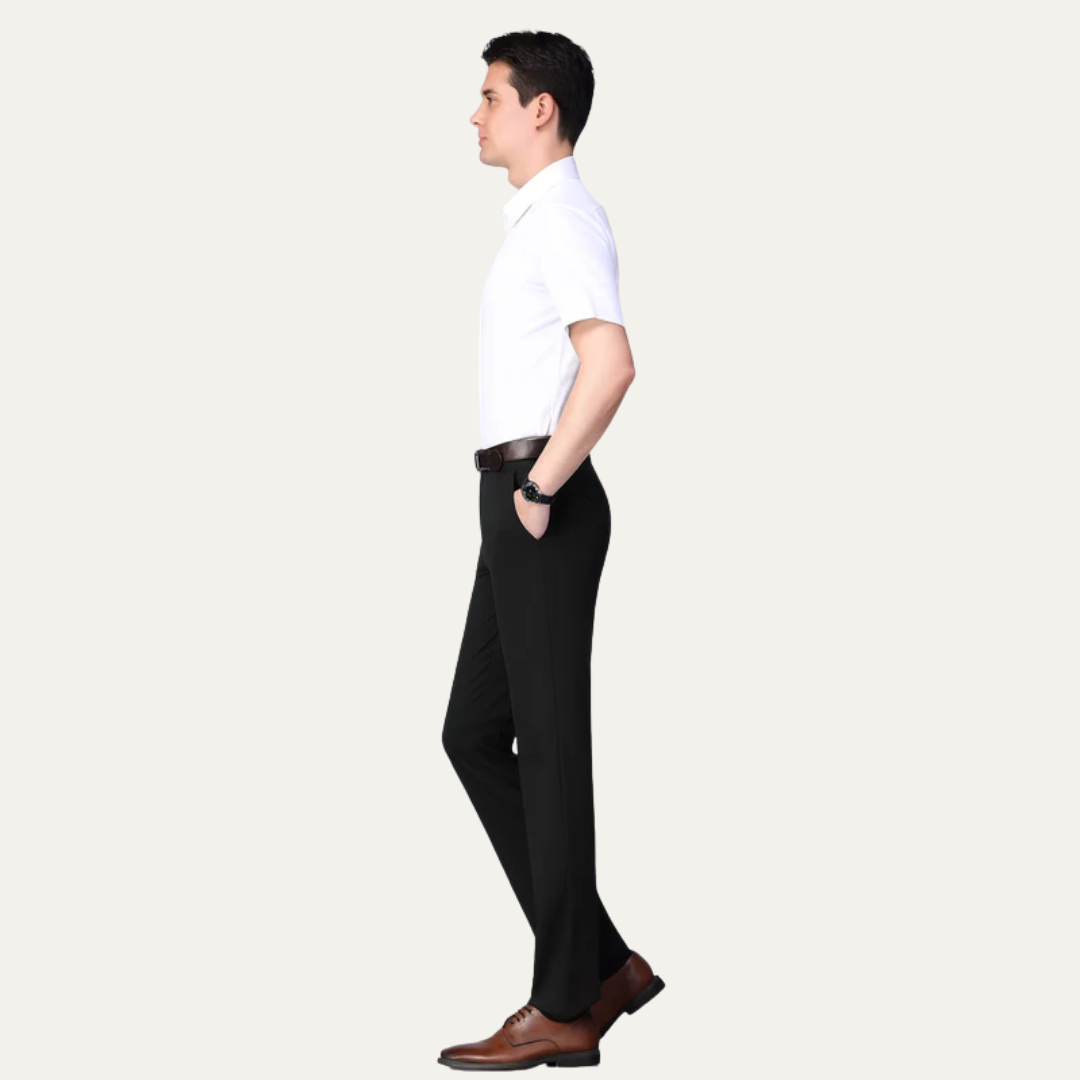 Men’s Tailored Straight Dress Trousers