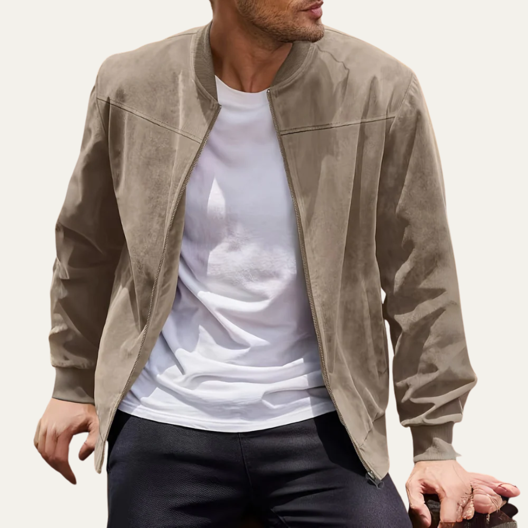 Men’s Lightweight Seam Detail Bomber Jacket